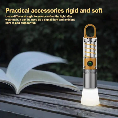 Peakstar Ps-8915 10w Zoomlu Led Powerbank Özellikli Şarjlı Kamp El Feneri