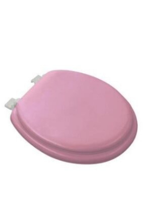 PEMBE YUMUŞAK KLOZET KAPAK BÜYÜK PUF 42x41 cm (5643)