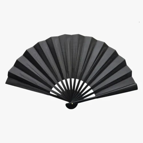 Plastik Kumaş Yelpaze 12'li Siyah