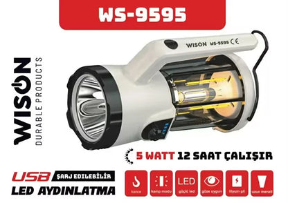 Profesyonel El Feneri & Kamp Lambası | 5W (5643)