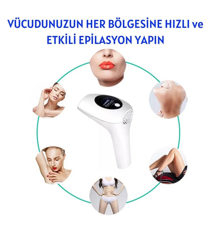 Profesyonel Lazer Epilasyon Aleti 999.999 Atım Tüy Alma Cihazı Kadın Erkek lazer IPL Tüm Bölge (5643)