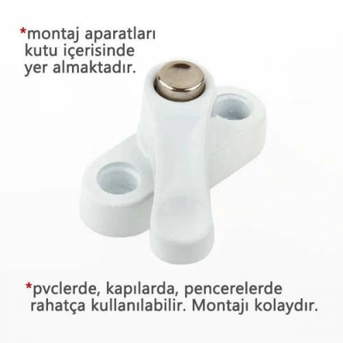 Pvc Kapı Pencere Emniyet Kilidi - Pimapen Kilidi - Çelik - 6 Adet