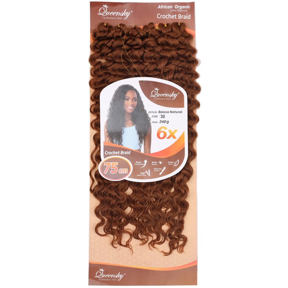 QueenSky Afro Dalgası Saç - 75cm - 240gr - Bakır