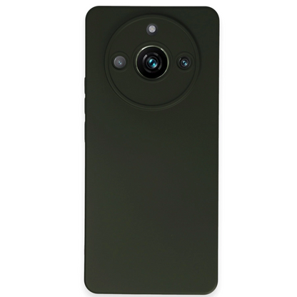 Realme 11 Pro Kılıf Nano İçi Kadife Silikon - Koyu Yeşil