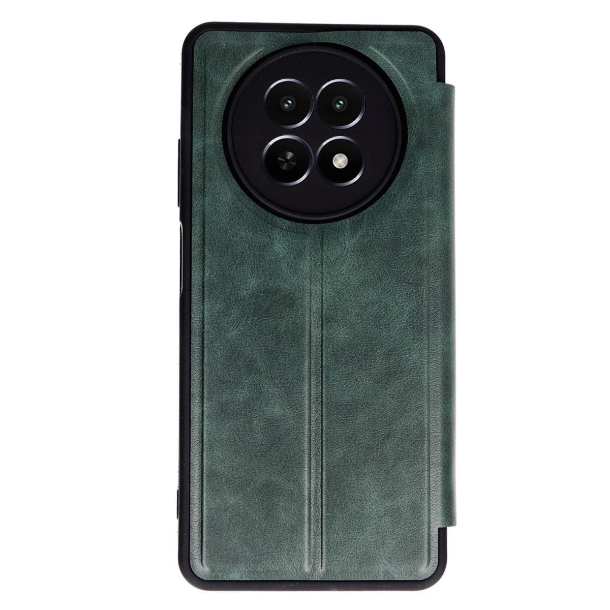 Realme 12 5g Kılıf Flip Cover - Koyu Yeşil