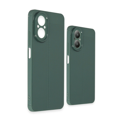 Realme 12 Lite Kılıf Auto Focus Kapak - Koyu Yeşil