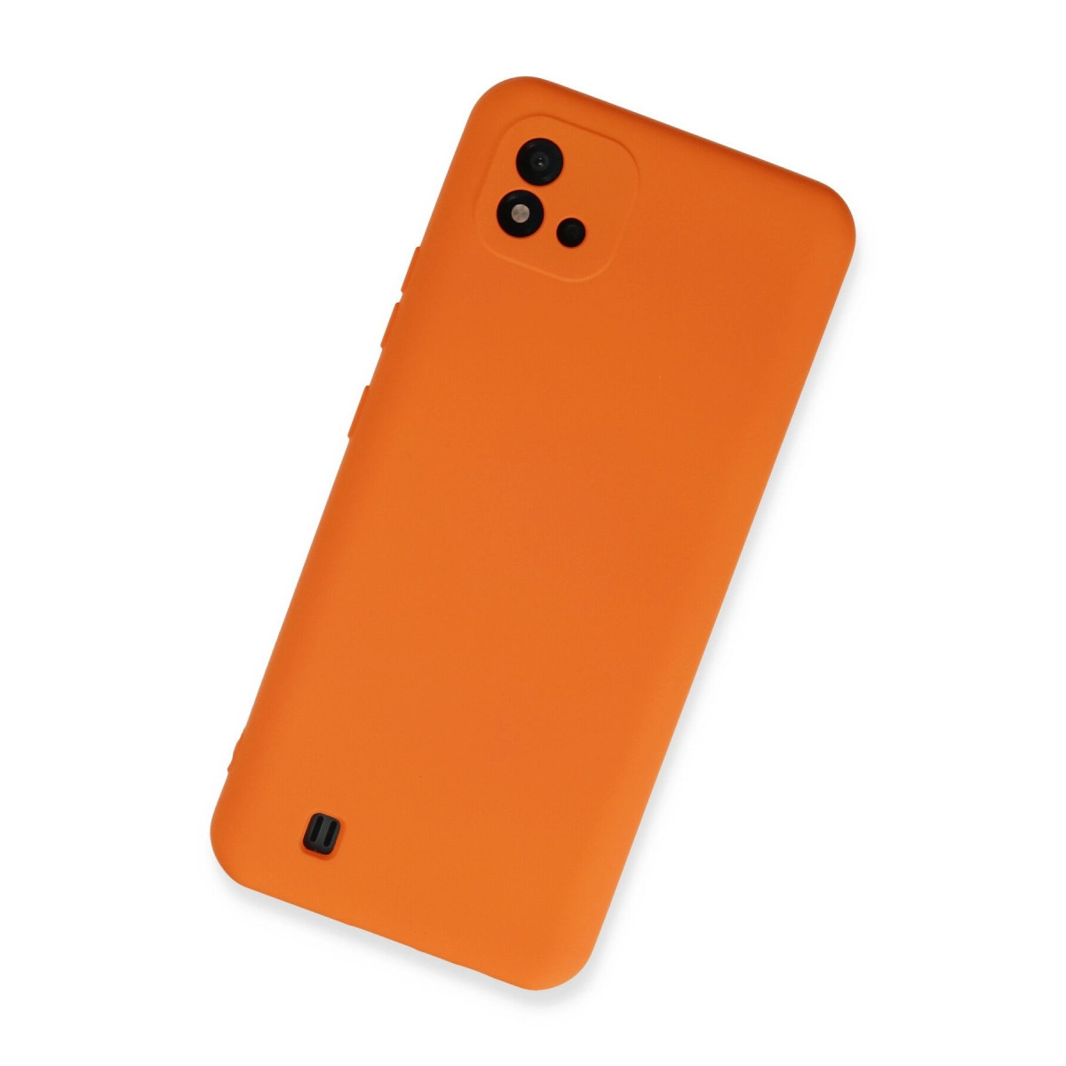 Realme C11 2021 Kılıf Nano İçi Kadife Silikon - Turuncu