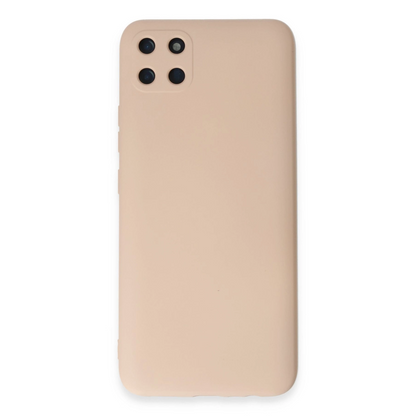 Realme C11 Kılıf Nano İçi Kadife Silikon - Pudra