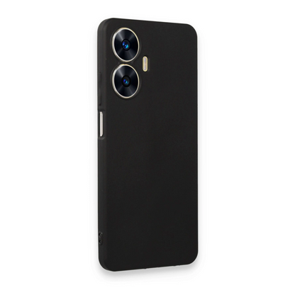 Realme C55 Kılıf First Silikon - Siyah