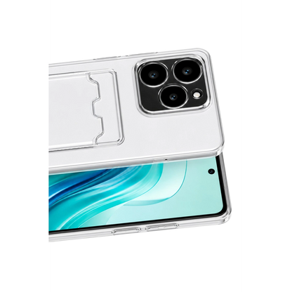 Realme C61 Kılıf Kart Şeffaf Silikon - Şeffaf