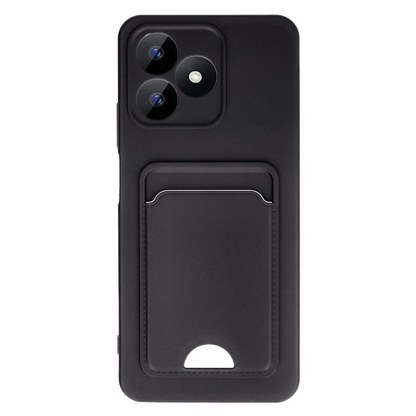 Realme Note 50 4g Kılıf Kelvin Kartvizitli Silikon - Siyah