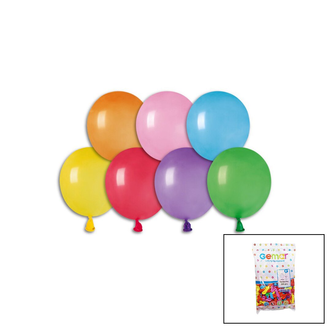 RENKLİ SU BALON 3 İNÇ - 8CM - 500PCS (5643)