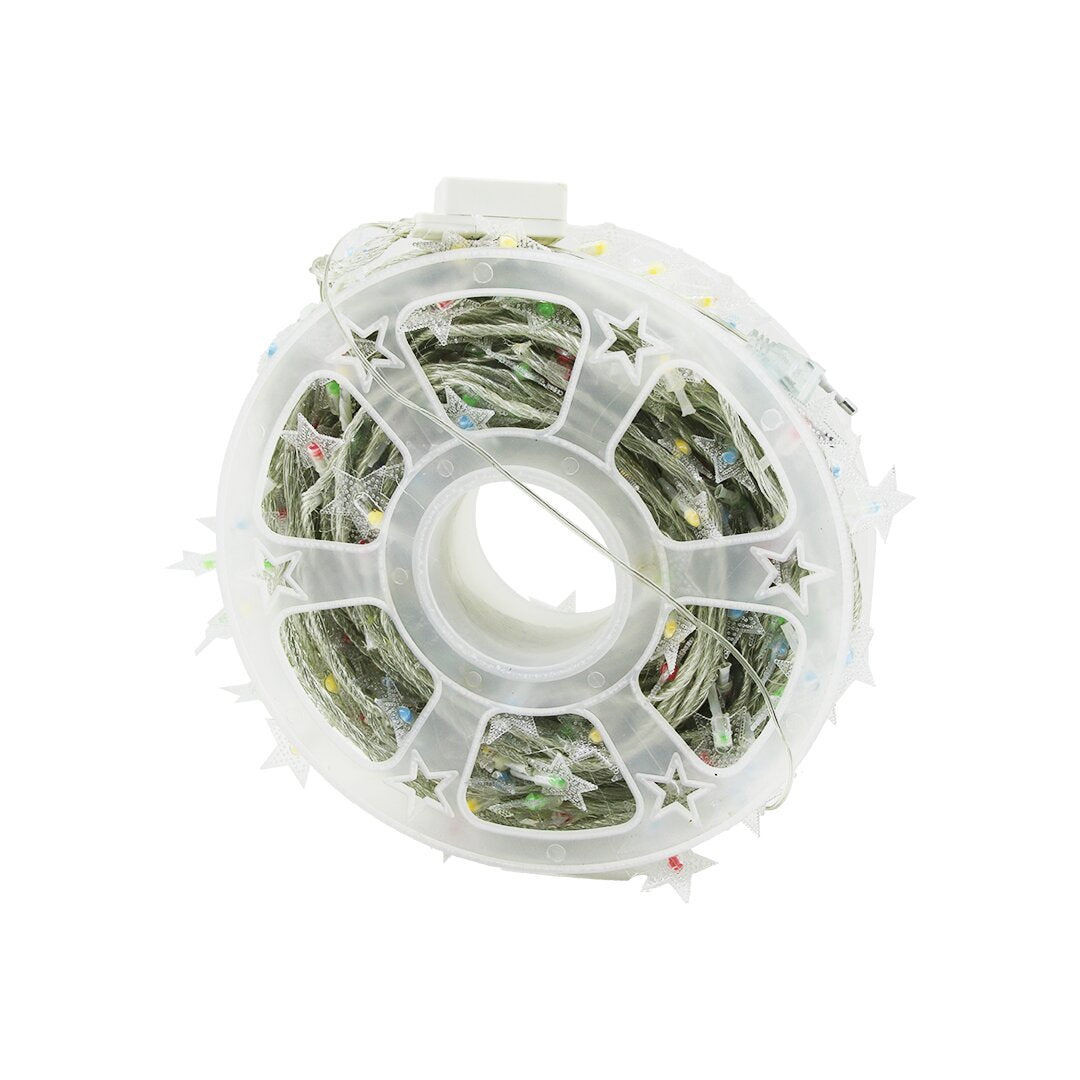 RGB - KAR TANESİ 50MT FİŞLİ FONKSİYONLU ŞERİT LED - DEKOR LAMBA (5643)