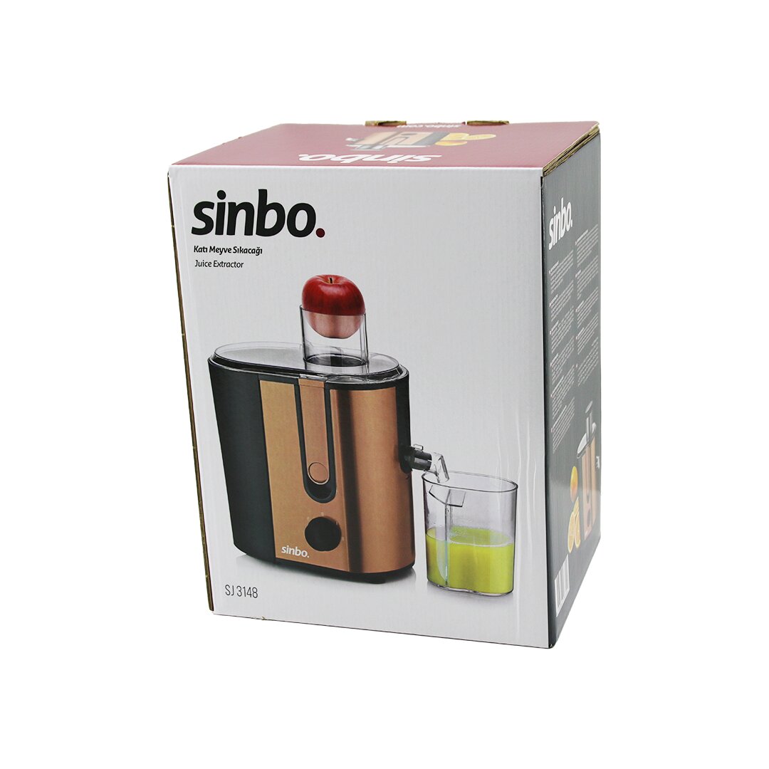 ROSE GOLD ELEKTRİKLİ KATI MEYVE SIKACAK 600W HAZNE POSA: 1250ML - M.SUYU: 450ML ÇELİK FİLTRE 65MM BESLEME TÜPÜ SJ-3148 (5643)