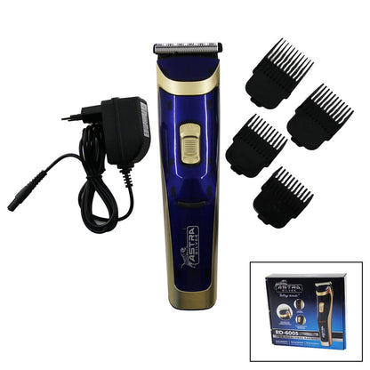 SAÇ SAKAL KESME TRAŞ MAKİNESİ FİŞ ŞARJLI - LED GÖSTERGE - RENKLİ KROM KAPLAMA GÖVDE RD-6005 (5643)
