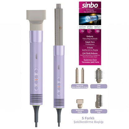 SAÇ ŞEKİLLENDİRME CİHAZI 110.000RPM 5 BAŞLIK - 3 HIZ - SICAKLIK AYAR SHD-1760 (5643)