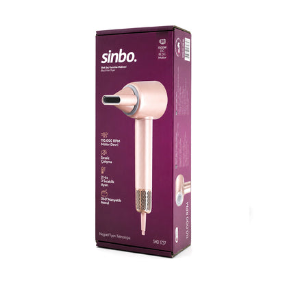 ŞAMPANYA BLDC TURBO MOTOR SAÇ KURUTMA - ŞEKİL MAKİNESİ 1500W 3-KDM.HIZ 4-KDM.ISIAYAR=SICAK-ILIK-HAFİF-SOĞUK SHD-1739 (5643)