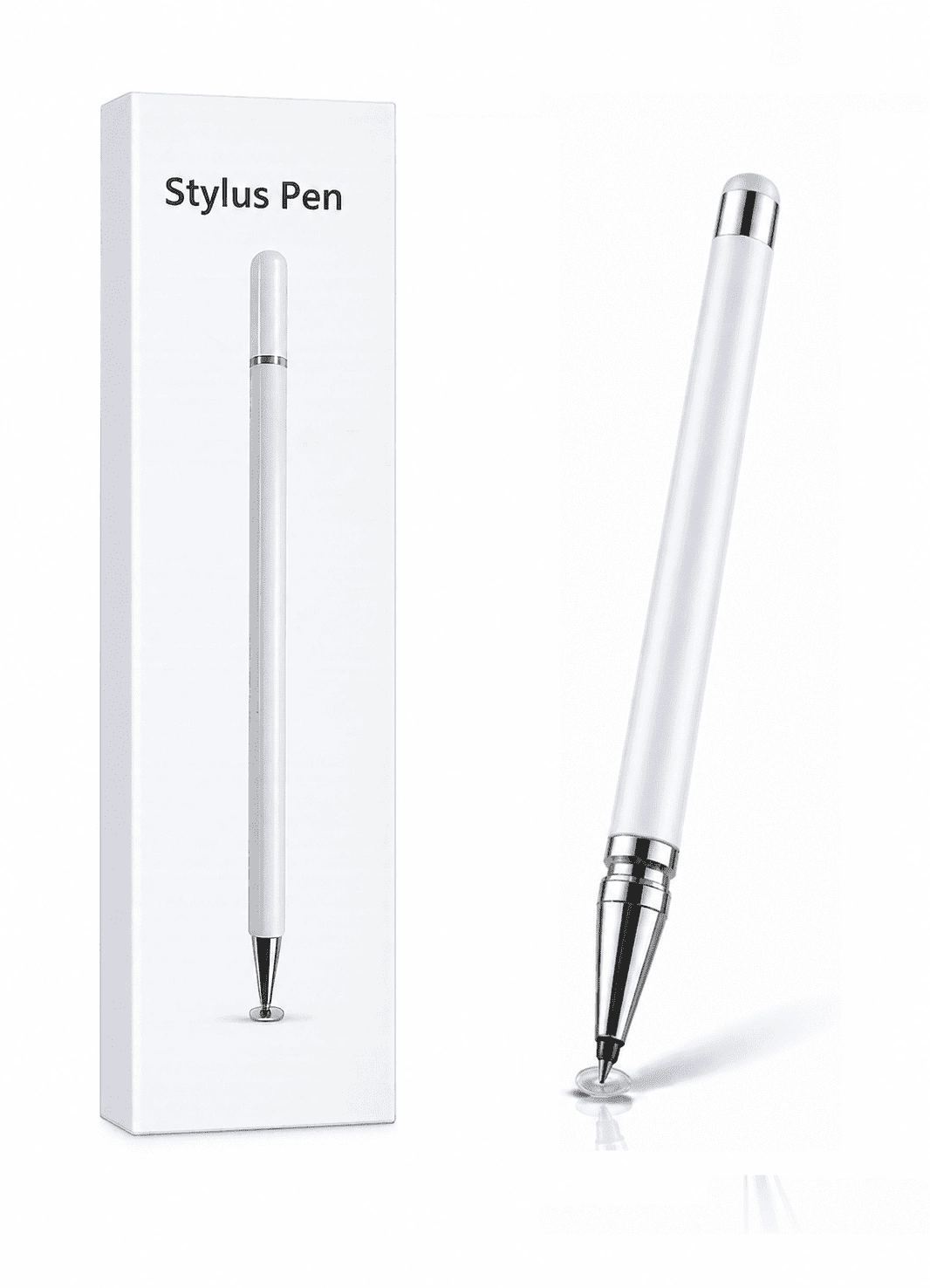Samsung A71 Uyumlu Dokunmatik Stylus Kalem Disk Uçlu Hassas Beyaz Tablet Telefon Çizim Kalemi