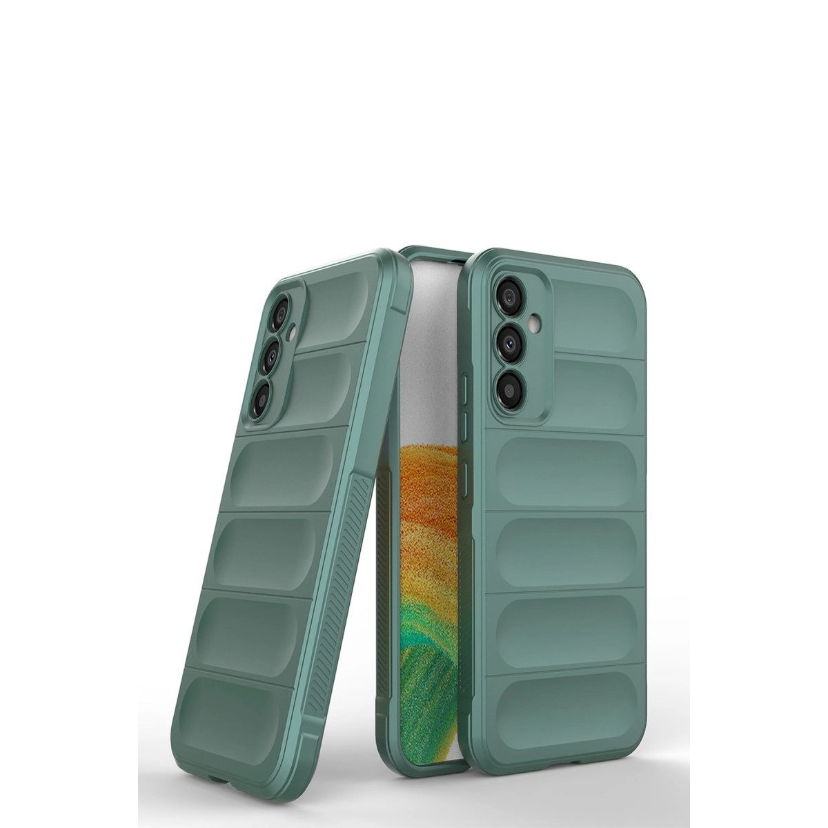 Samsung Galaxy A05s Kılıf Optimum Silikon - Koyu Yeşil