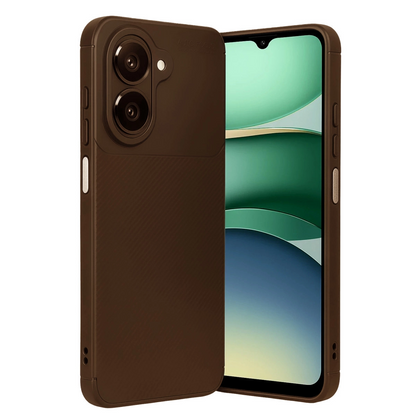 Samsung Galaxy A07 4g Auto Focus Karbon Kapak - Kahverengi
