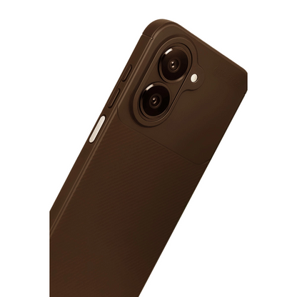 Samsung Galaxy A07 4g Auto Focus Karbon Kapak - Kahverengi