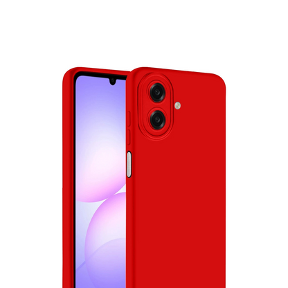Samsung Galaxy A07 4g First Silikon - Kırmızı