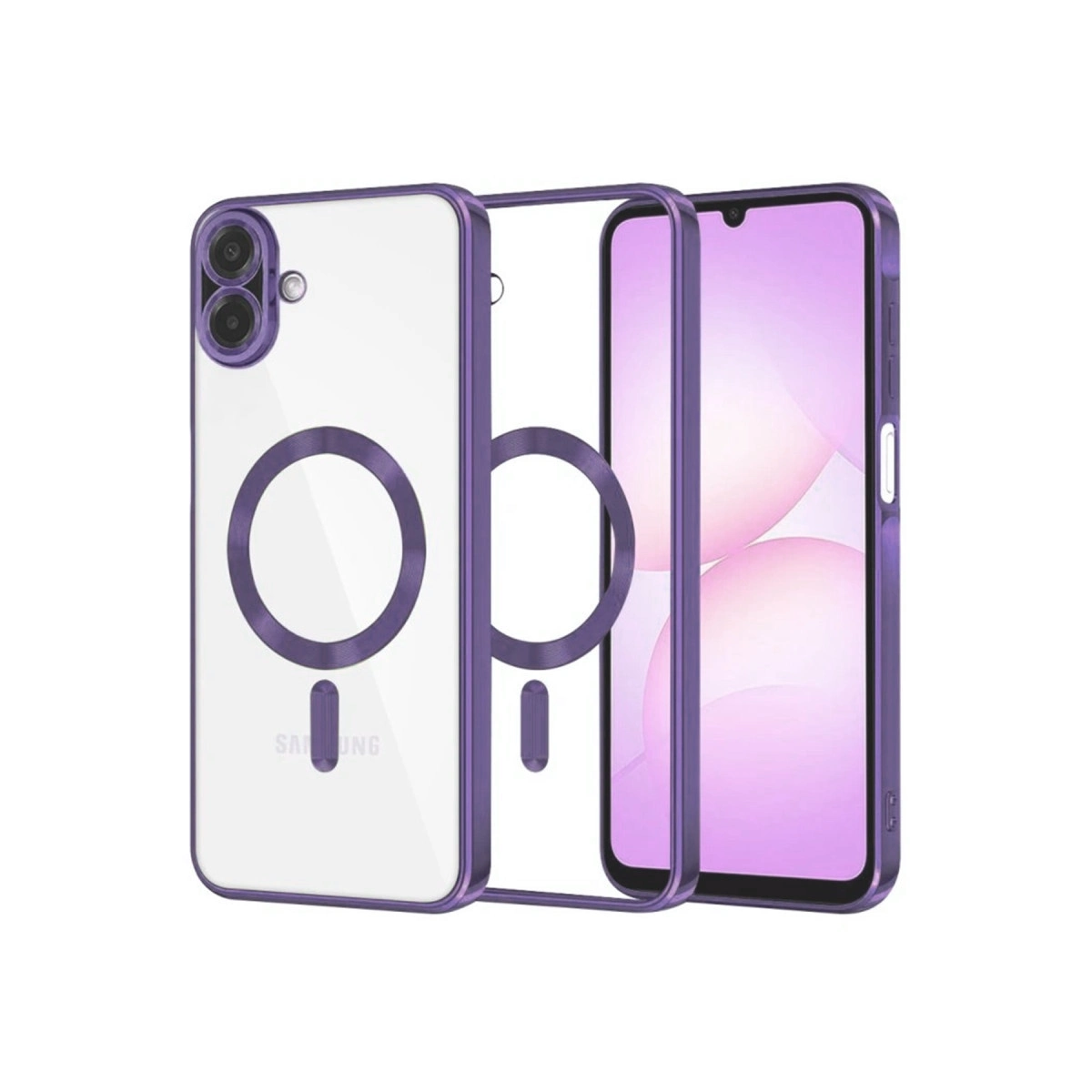 Samsung Galaxy A07 4g Kross Magneticsafe Kapak - Mor