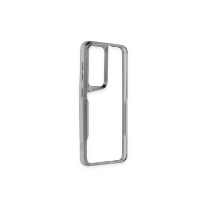 Samsung Galaxy A14 4g Kılıf Boyi Silikon Kapak - Gümüş