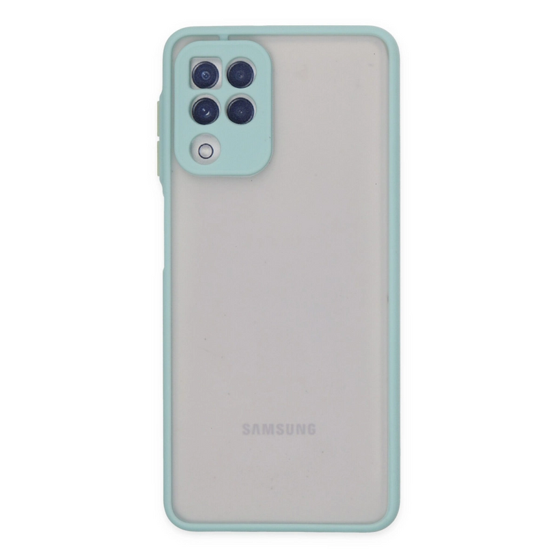 Samsung Galaxy A22 Kılıf Montreal Silikon Kapak - Turkuaz