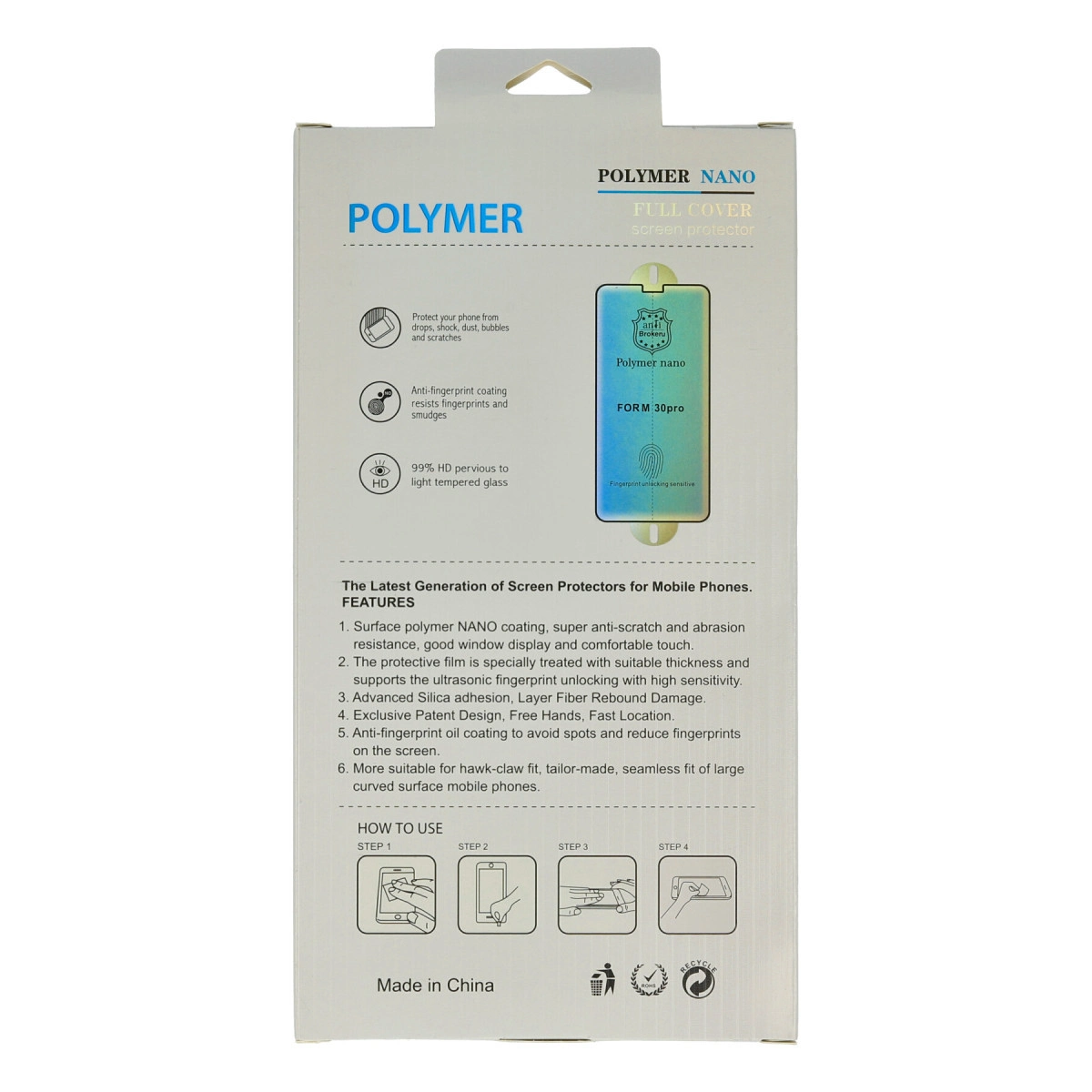 Samsung Galaxy S20 Polymer Nano Ekran Koruyucu