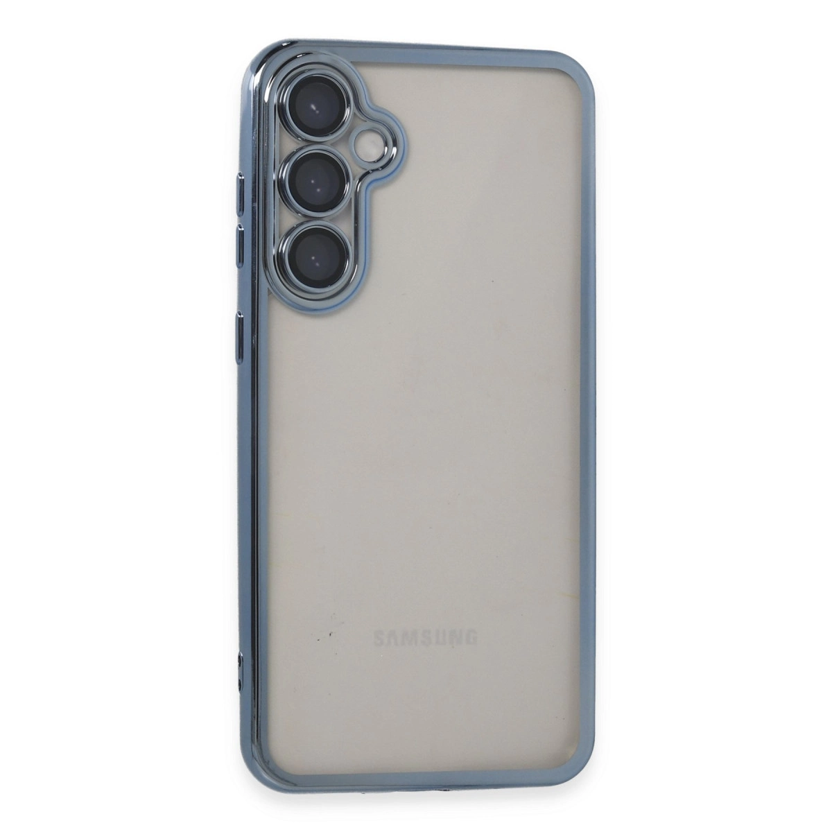 Samsung Galaxy S23 Fe Kılıf Razer Lensli Silikon - Açık Mavi