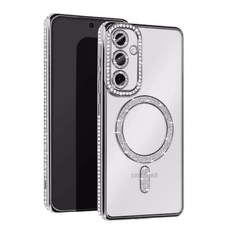 Samsung Galaxy S25 Edge Joke Simli Magneticsafe Kılıf - Gümüş