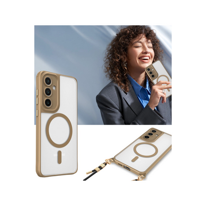 Samsung Galaxy S25 Plus Kılıf Enka Magsafe Silikon Kılıf - Siyah