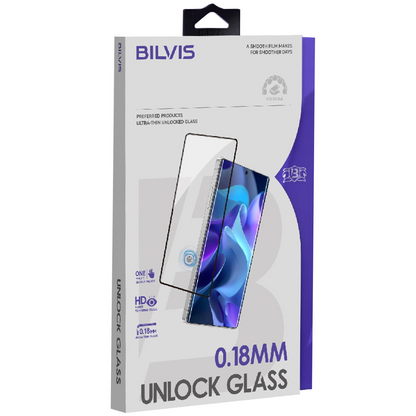Samsung Galaxy S26 Ultra Bilvis 0.18mm Unlock Glass Cam Ekran Koruyucu- Siyah