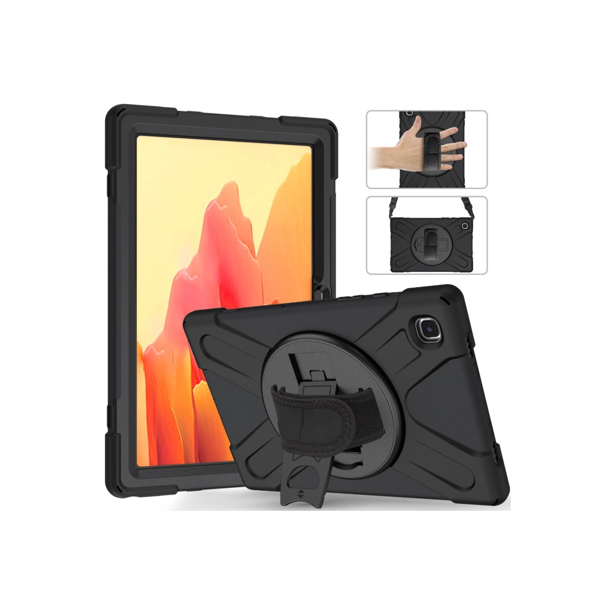 Samsung Galaxy T220 Tab A7 Lite 8.7 Kılıf Amazing Tablet Kapak - Siyah