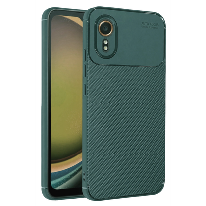 Samsung Galaxy Xcover 7 Kılıf Auto Focus Karbon Kapak - Yeşil