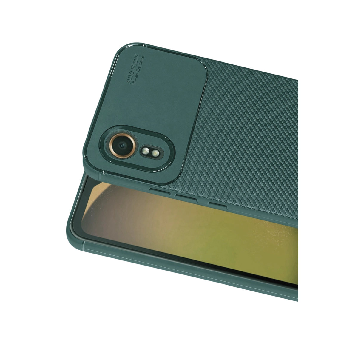 Samsung Galaxy Xcover 7 Kılıf Auto Focus Karbon Kapak - Yeşil
