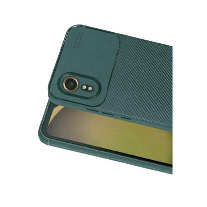 Samsung Galaxy Xcover 7 Kılıf Auto Focus Karbon Kapak - Yeşil