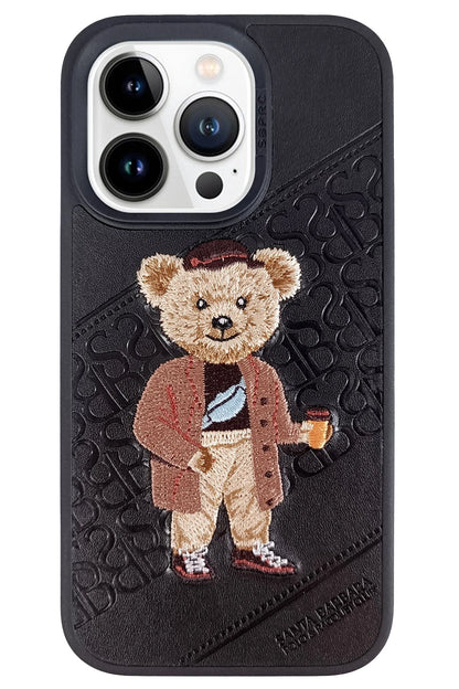 Santa Barbara Polo Racquet Club Apple iPhone 13 Pro Crete Deri Kapak - Siyah