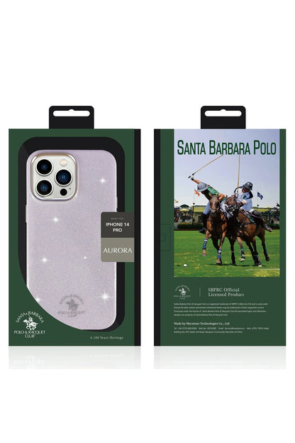 Santa Barbara Polo Racquet Club Apple iPhone 14 Pro Aurora Simli Kapak - Siyah