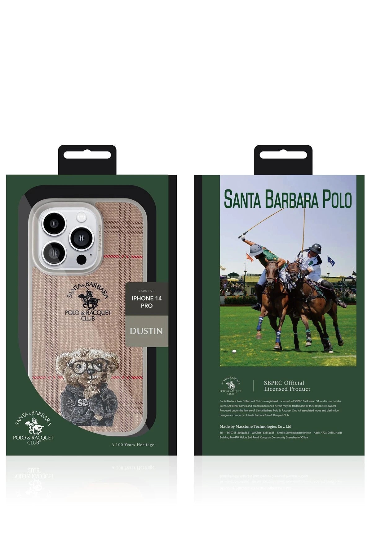 Santa Barbara Polo Racquet Club Apple iPhone 14 Pro Dustin Kapak - Siyah