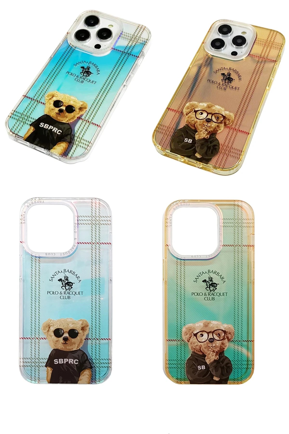 Santa Barbara Polo Racquet Club Apple iPhone 14 Pro Naldo Kapak - Gold