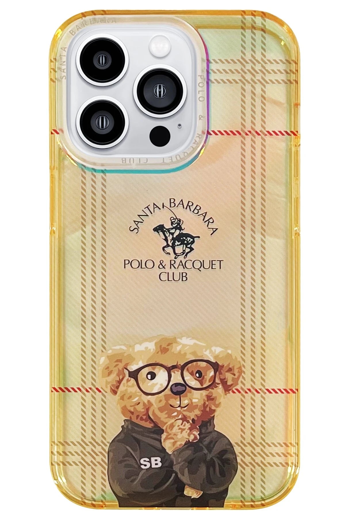 Santa Barbara Polo Racquet Club Apple iPhone 14 Pro Naldo Kapak - Gold