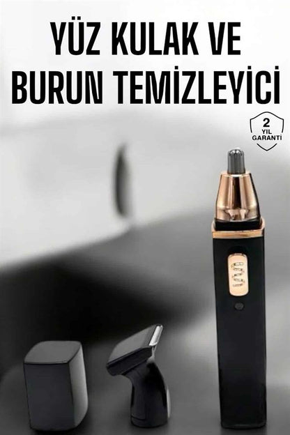 Seyahat Tipi Mini Taşınabilir Siyah Burun Kulak Yanak Kıl ve Tüy Temizleme Makinesi