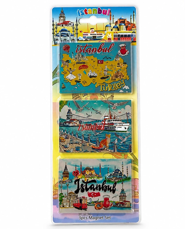 Silikon 3'lü İstanbul Temalı Magnet Alk5810