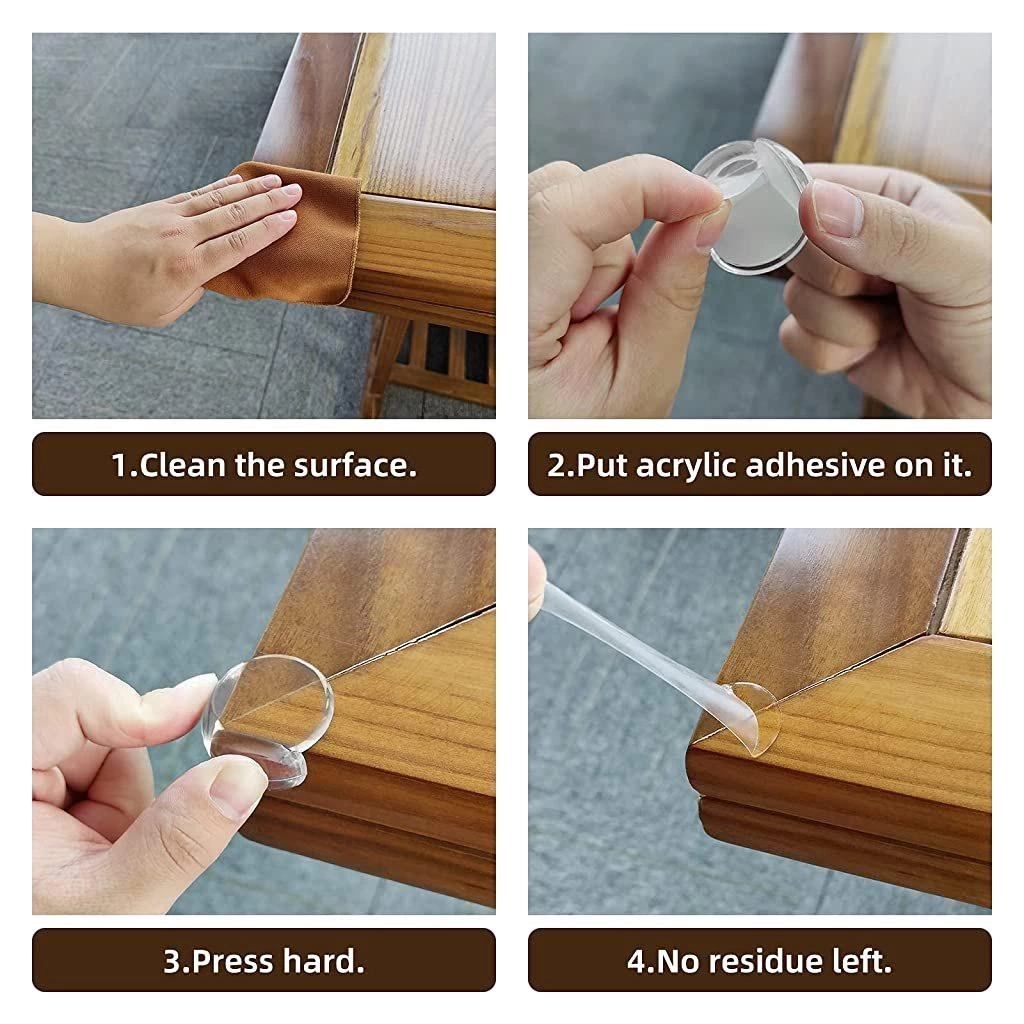 Silikon Şeffaf Masa Kenar, Köşe Koruması