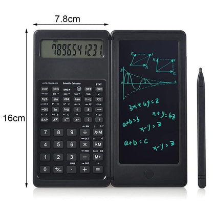 Silinebilir LCD Yazı Tabletli,Kalemli Katlanabilir Bilimsel Hesap Makinesi (5643)