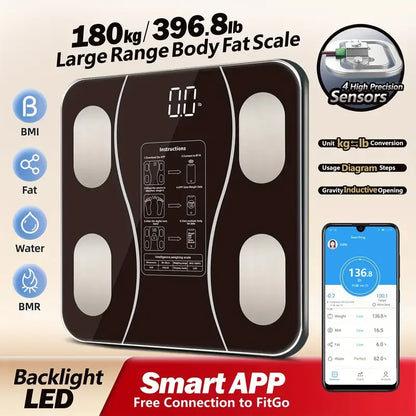 Siyah Akıllı Dijital Baskül FS-550 (5643)