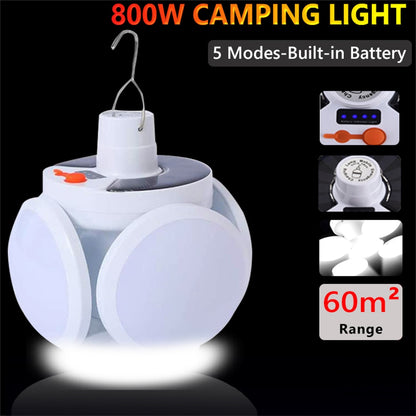 Solar 5 Kanatlı Kamp Lambası (5643)