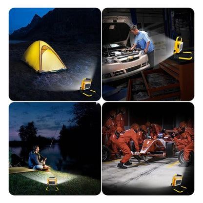 SOLAR LED LİGHT ÇAKARLI SOLAR PROJEKTÖR - POWERBANK KAMP - DIŞ MEKAN GÜNEŞ ENERJİLİ 12000mAh- 84X4=336LED (5643)